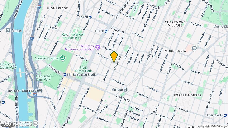 258-266 E 165th St Mapa y Detalles de la Ubicación