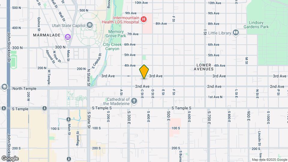 122 N Center St Map and Location Details