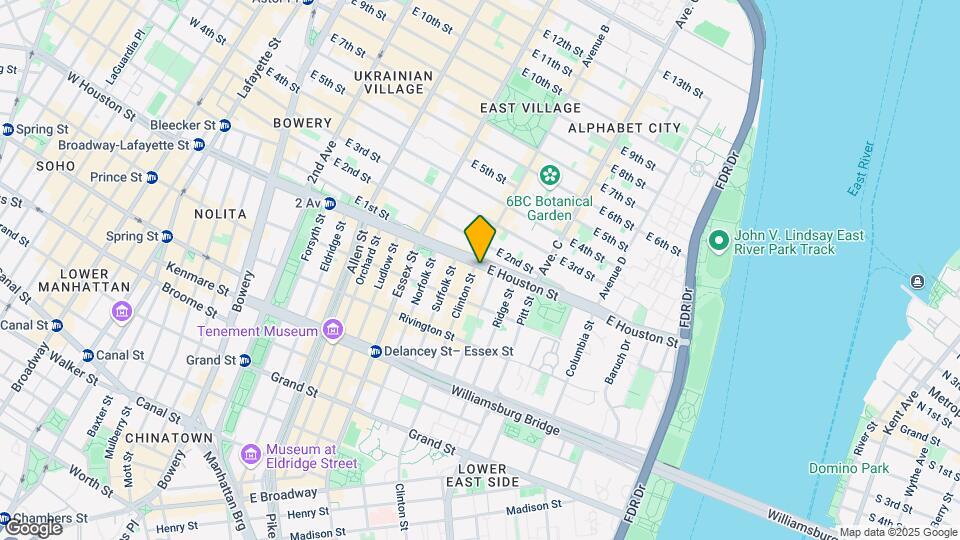303 E Houston St Map and Location Details