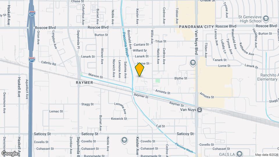 7932 Brimfield Ave, Unit 1 Mapa y Detalles de la Ubicación