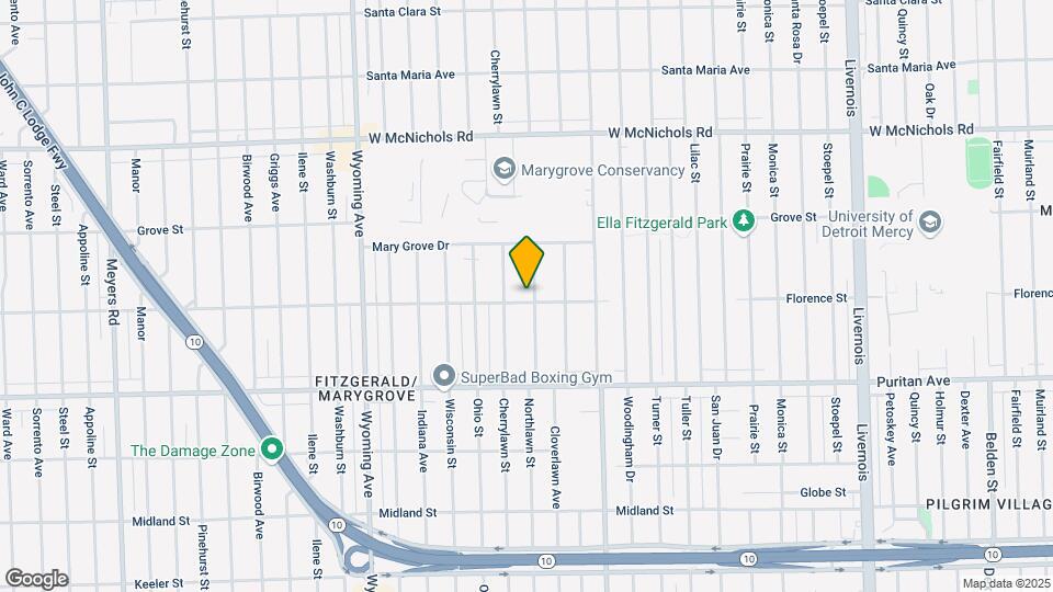 16509 Northlawn St Map and Location Details