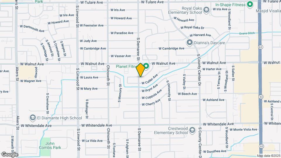 3637 W Colonial Ave Map and Location Details