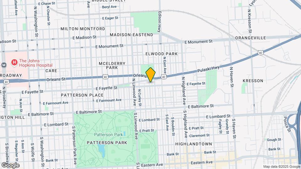 3022 E Fayette St-Unit -D Mapa y Detalles de la Ubicación