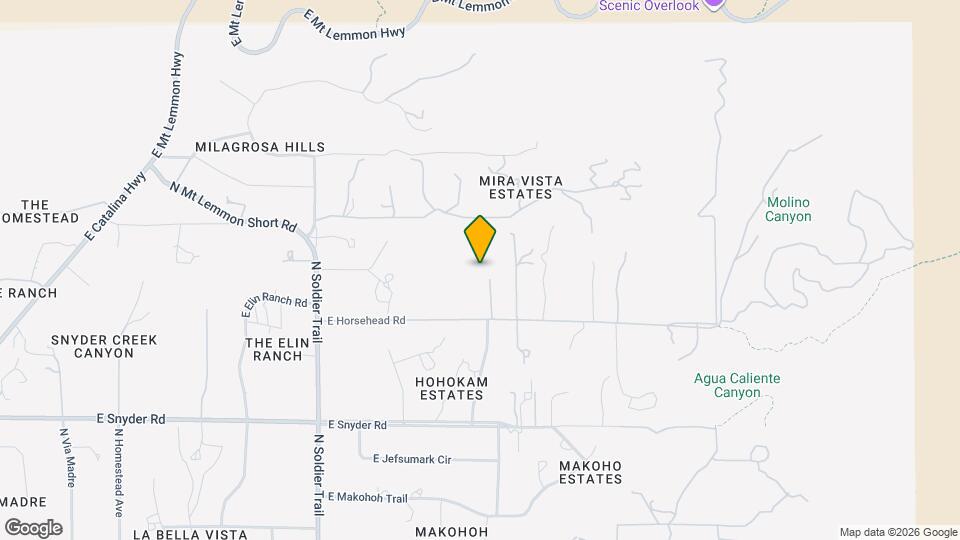 12235 E Horsehead Rd Map and Location Details