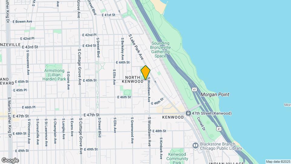 4504 S Woodlawn Ave Map and Location Details