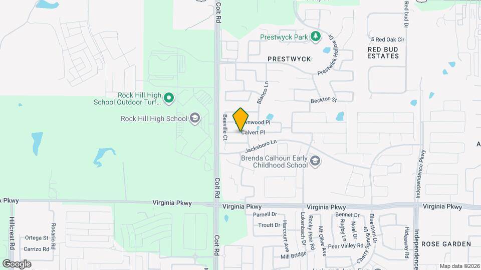 10929 Calvert Pl Map and Location Details