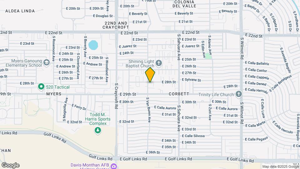 1807-1811 S Van Buren Ave Map and Location Details