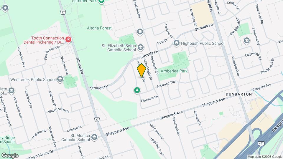 1762 White Cedar Dr Map and Location Details