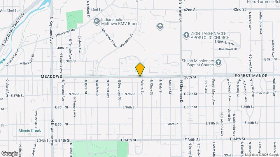 3221 E 38th St Map and Location Details