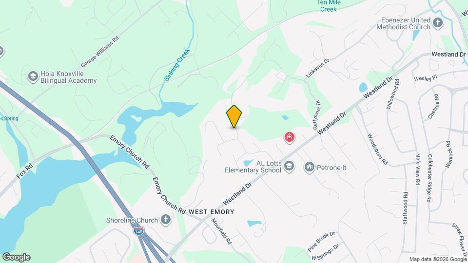 821 Foxfield Ln Map and Location Details