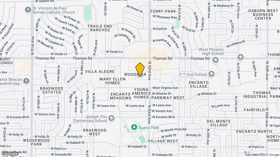 2664 N 43rd Ave Map and Location Details