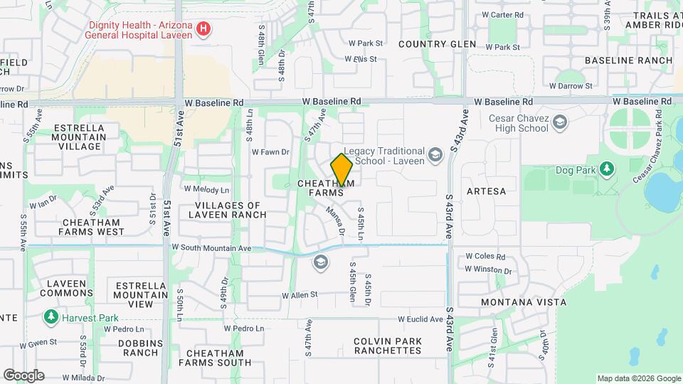 4539 W Melody Dr, Unit FF103 Map and Location Details