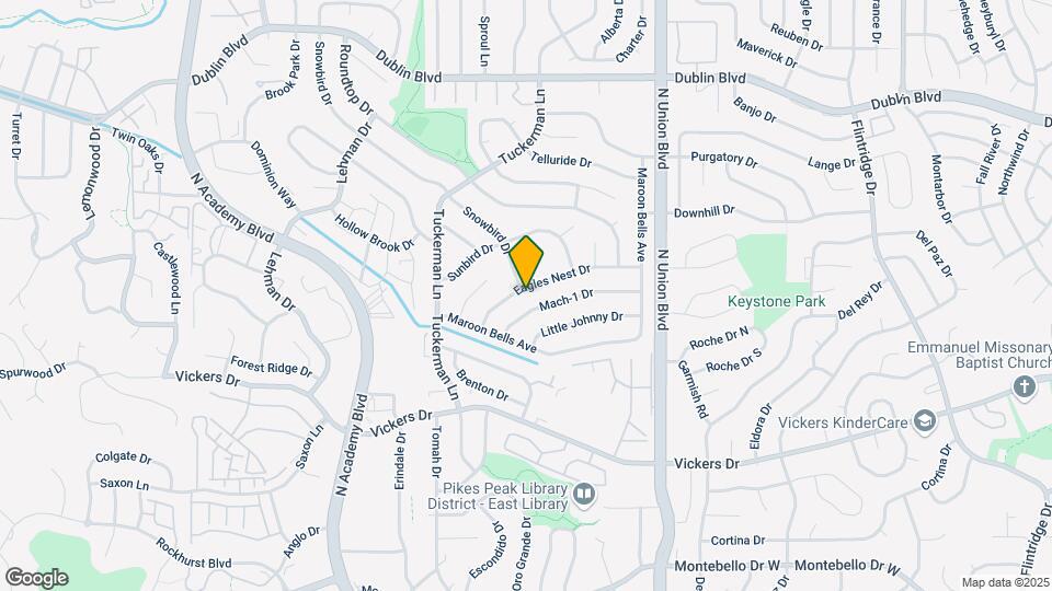 6115 Eagles Nest Dr Map and Location Details