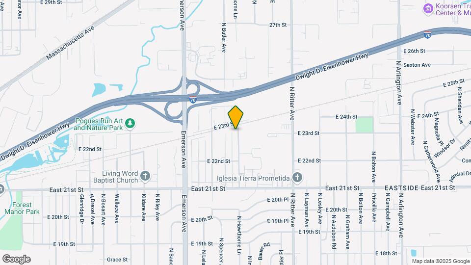 2258 N Hawthorne Ln Map and Location Details