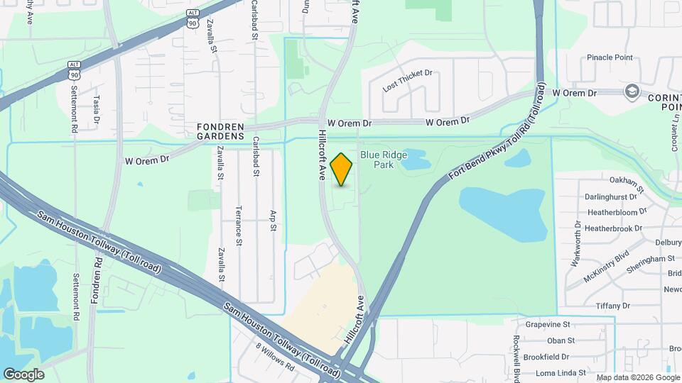 13959 Hillcroft Ave Map and Location Details