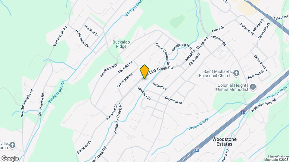 935 Kendrick Creek Rd Map and Location Details