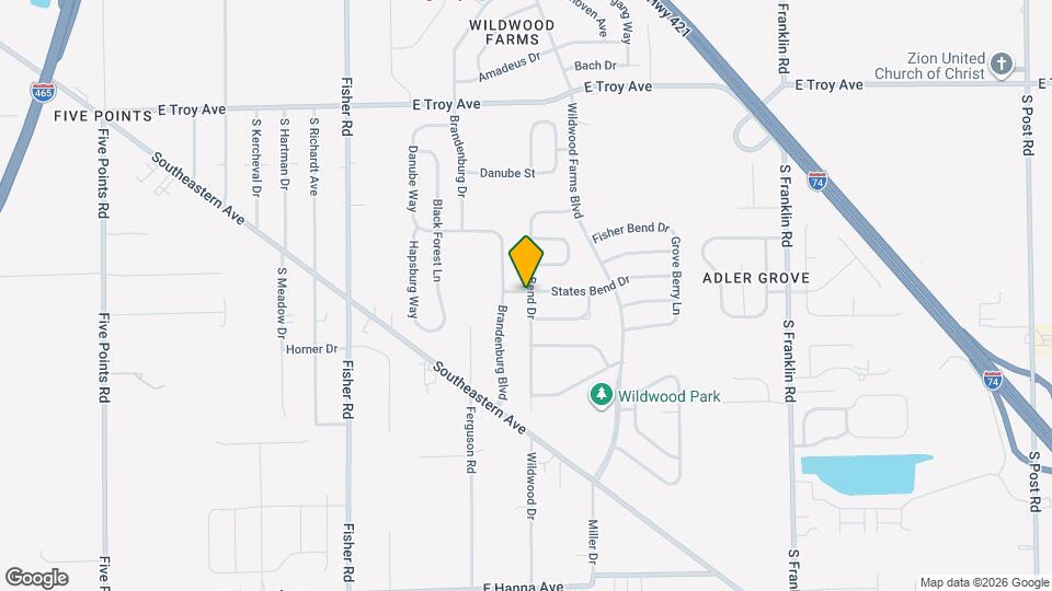 3406 Cork Bend Dr Map and Location Details