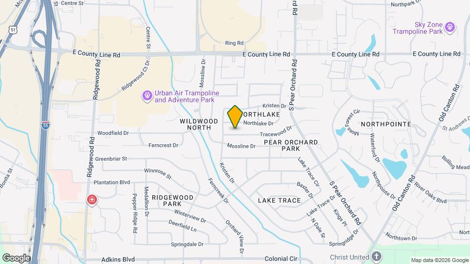1426 Tracewood Dr Map and Location Details