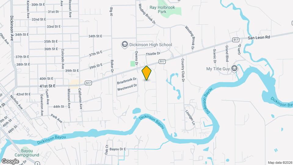 4207 W Bayou Maison Cir Map and Location Details