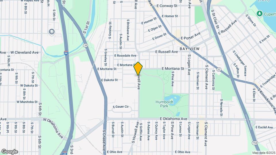 2857 S Howell Ave Mapa y Detalles de la Ubicación