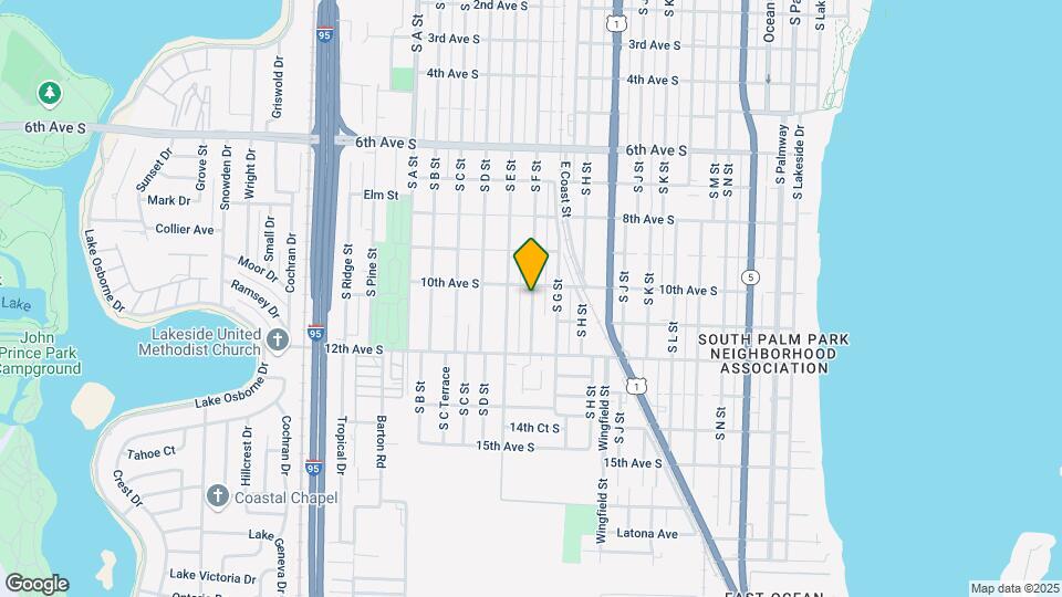 1013 S F St, Unit 2 Map and Location Details