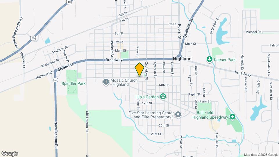 1301 Pine St Map and Location Details