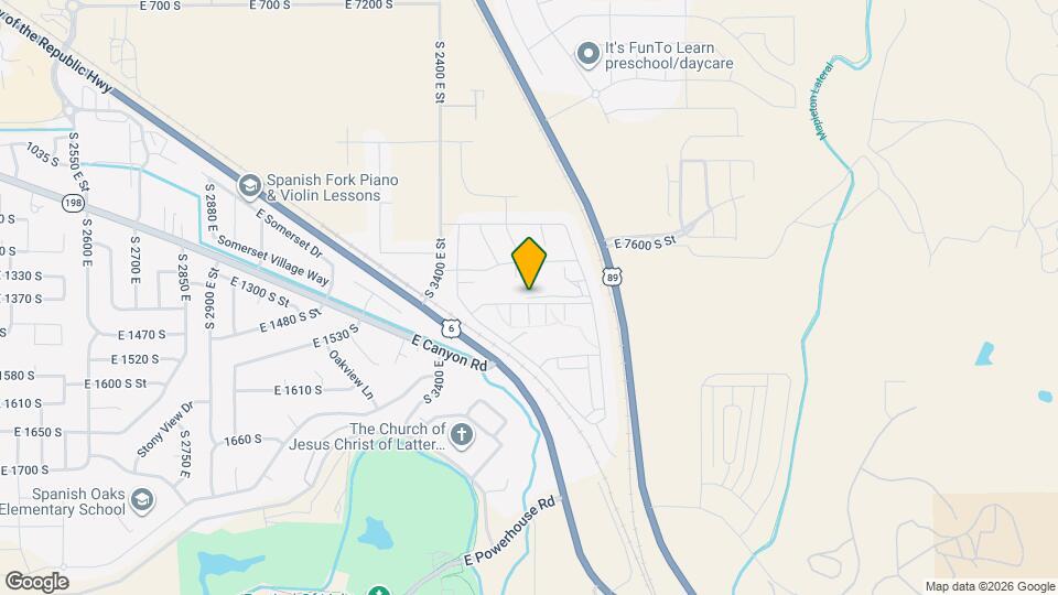 3601 E 1360 S Map and Location Details