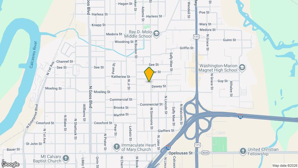 1019 N Simmons St Map and Location Details