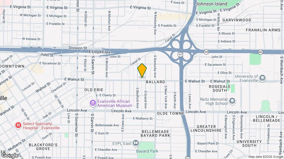 868 E Walnut St Map and Location Details