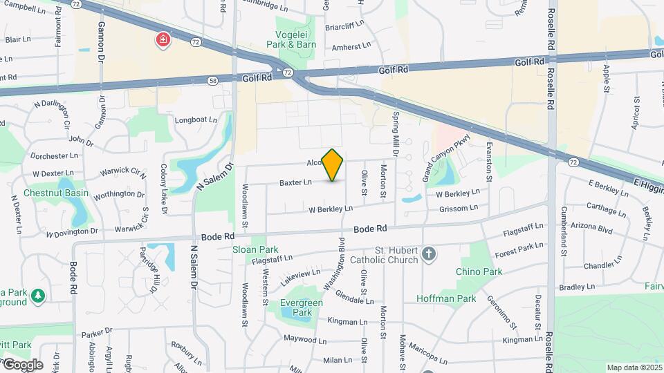 555 Baxter Ln, Unit Basement Map and Location Details