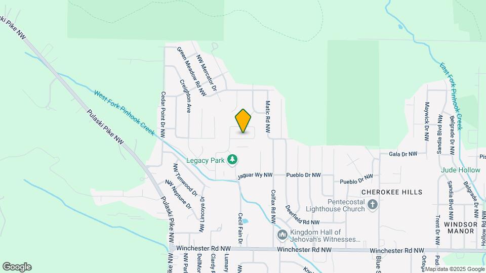 6070 Thorntons Way Cir NW Map and Location Details