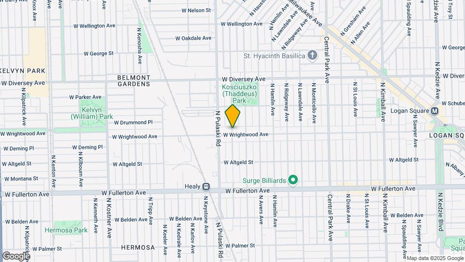 2605 N Harding Ave Mapa y Detalles de la Ubicación