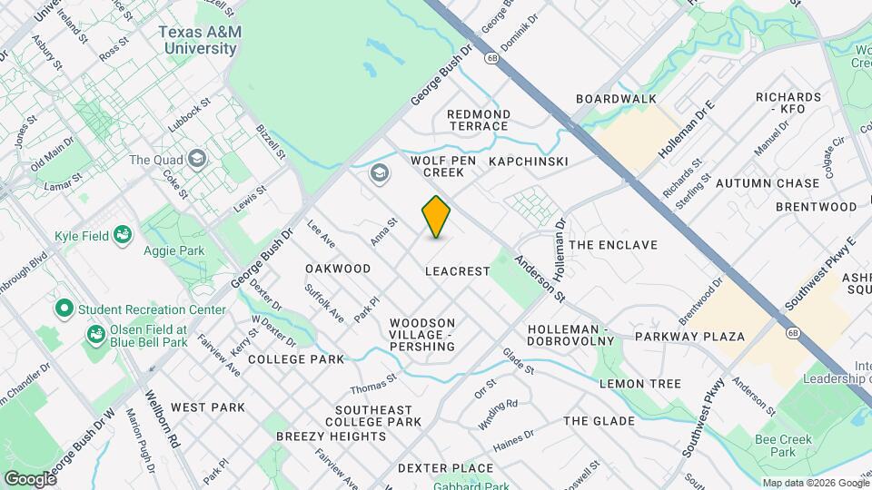 1307 Leacrest Dr Map and Location Details