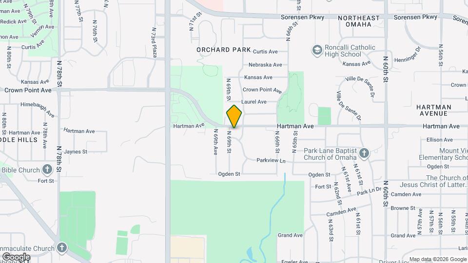 5617 N 69th St Map and Location Details