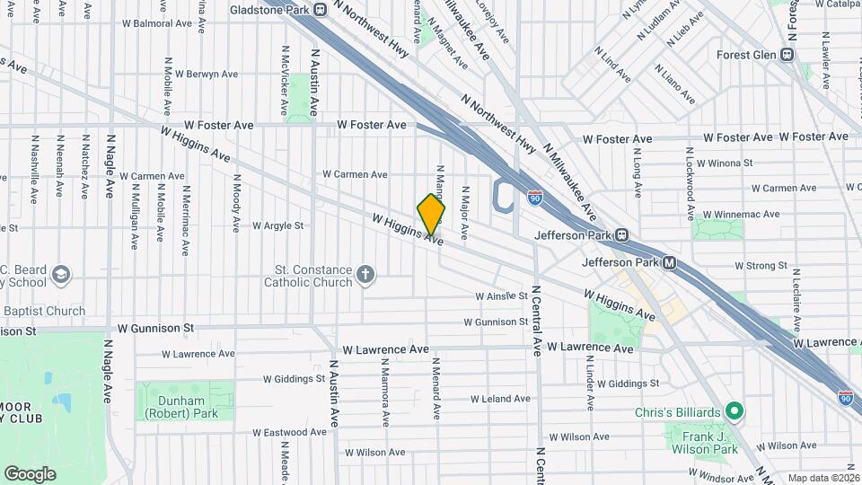 5751 W Higgins Ave Map and Location Details