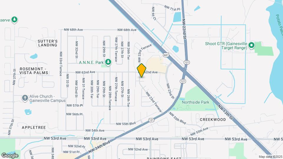 6101 NW 23rd Terrace Map and Location Details