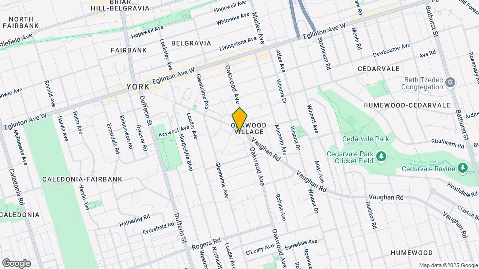 638 Vaughan Rd Map and Location Details