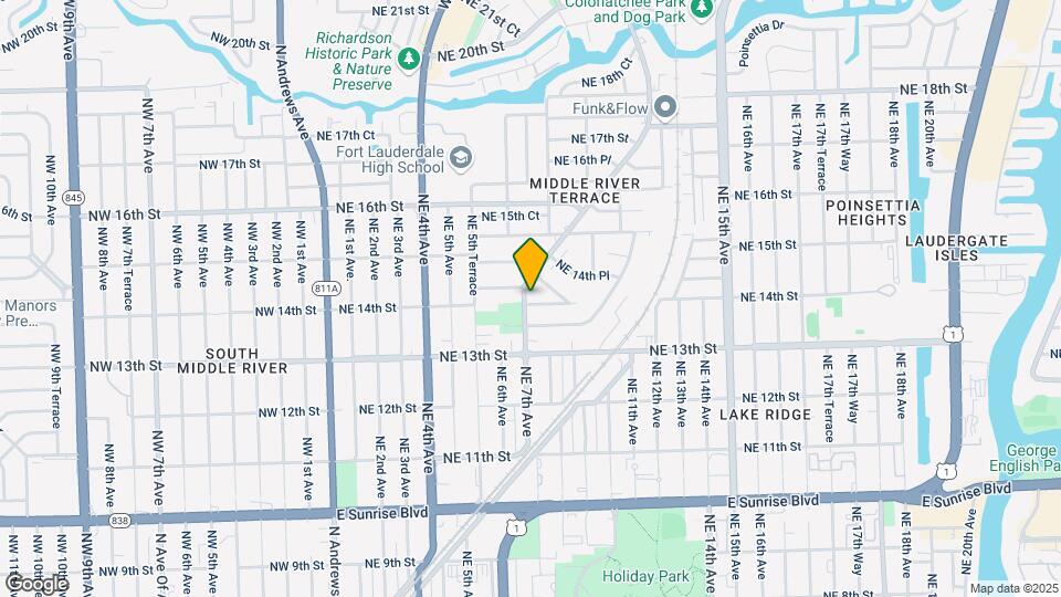 707 NE 14th St Map and Location Details