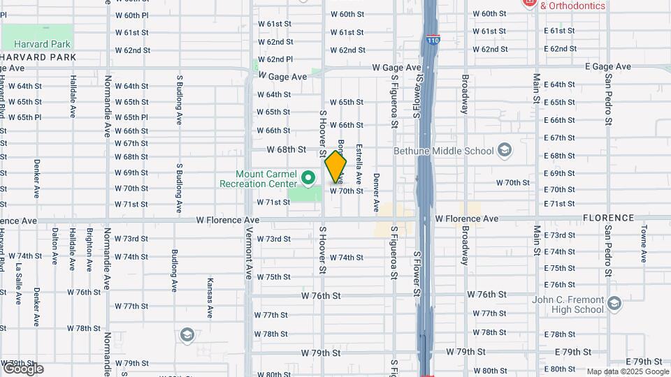 707 W 70th St Map and Location Details