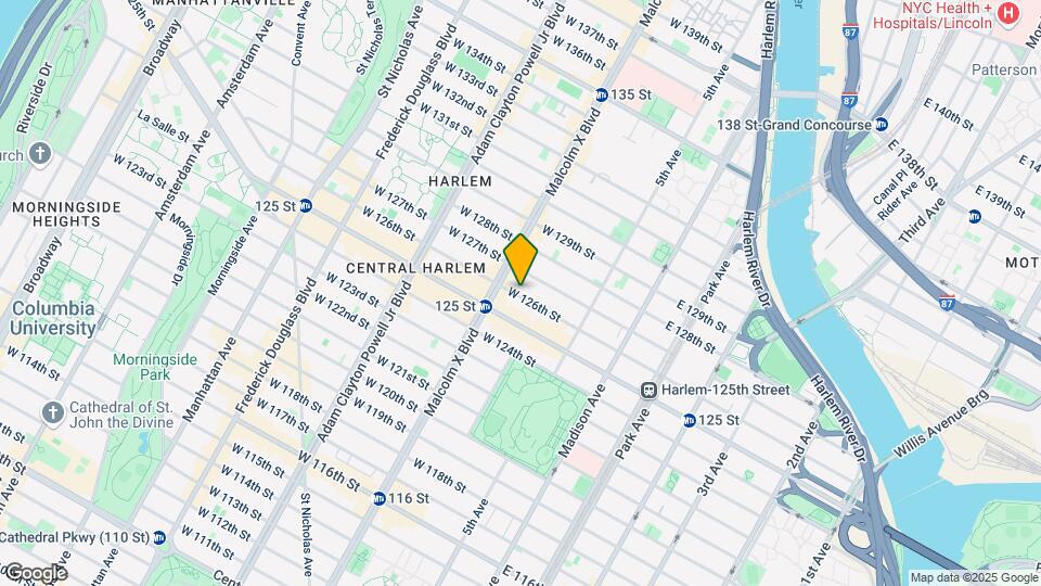 67 W 126th St Map and Location Details