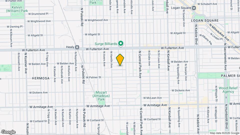 3724 W Lyndale St, Unit 1 Map and Location Details