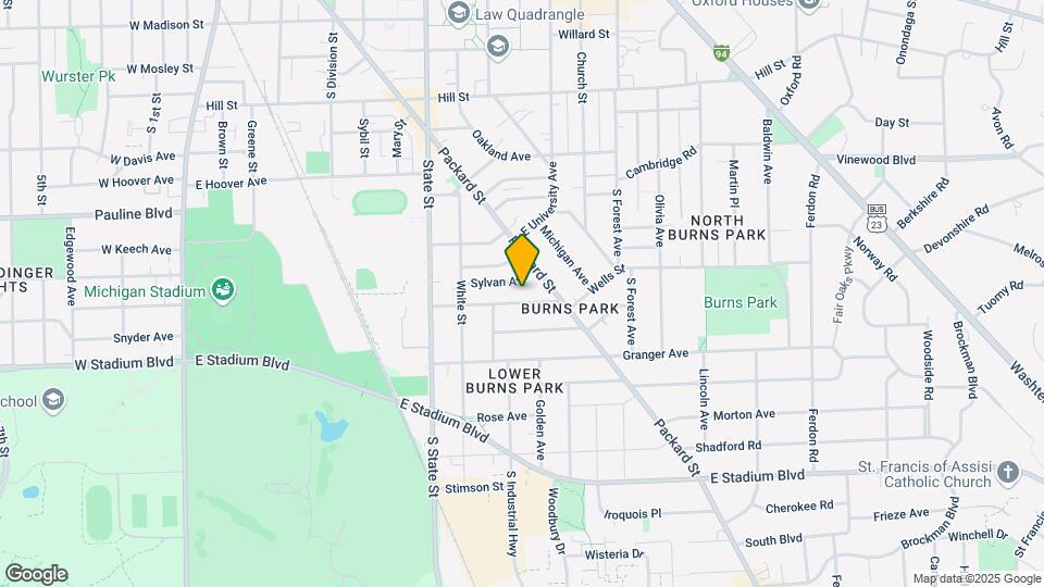 931 Dewey Ave Map and Location Details