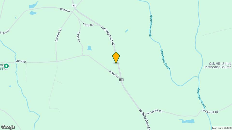 1711 Holliday Dam Rd Mapa y Detalles de la Ubicación