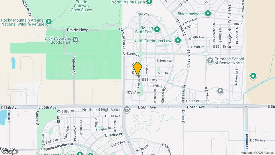 5809 Beeler St Map and Location Details