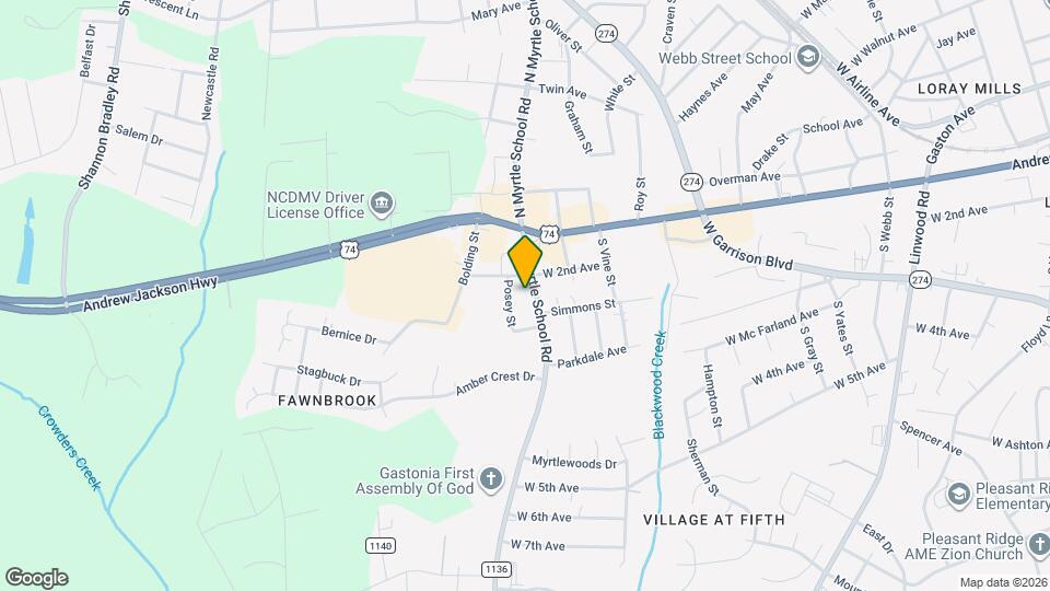 305 S Myrtle School Rd Map and Location Details