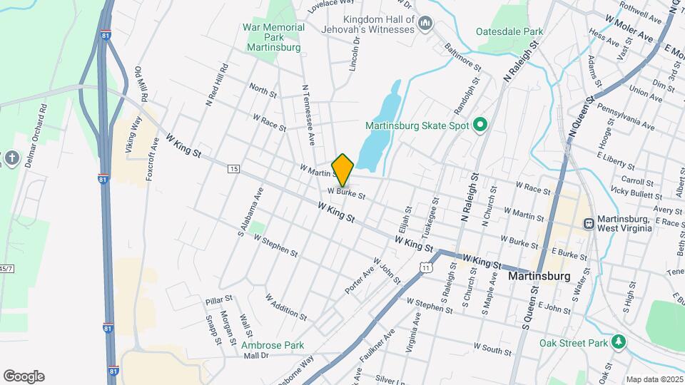 909 w burke st, Unit Apt2 Map and Location Details