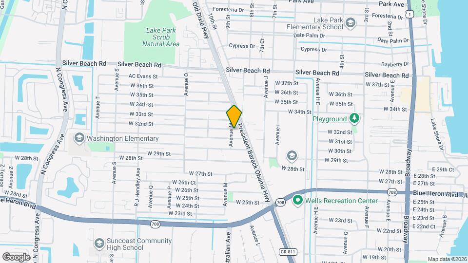 1033 W 32nd St Map and Location Details