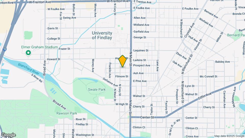 725 N Cory St Map and Location Details