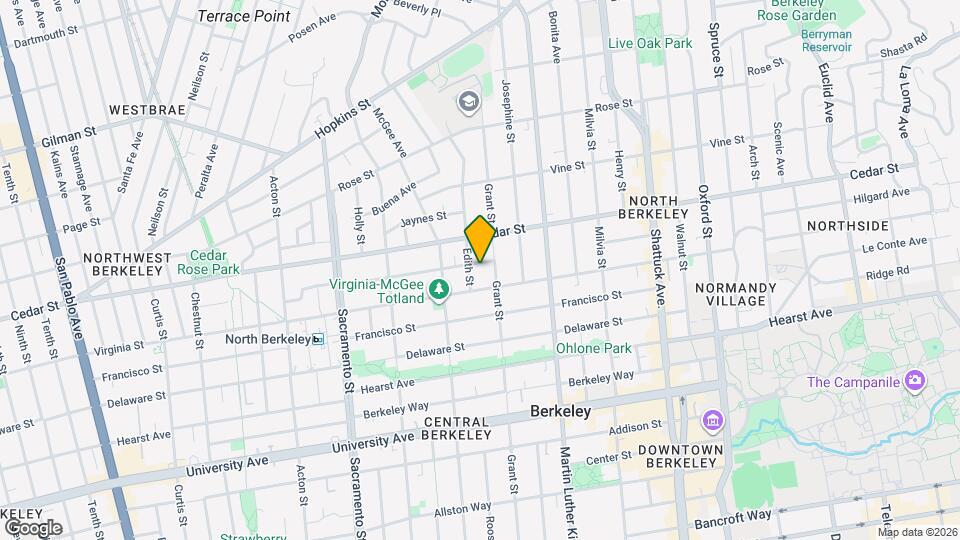1734 Lincoln St Map and Location Details
