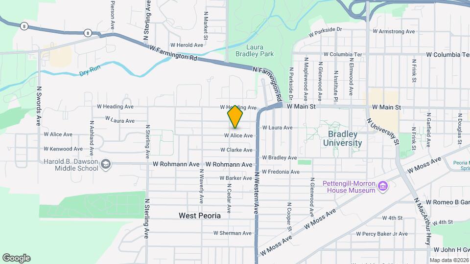 2007 W Alice Ave Map and Location Details